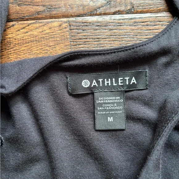 Athleta black Santorini midi dress NWOT size medium - Picture 8 of 13